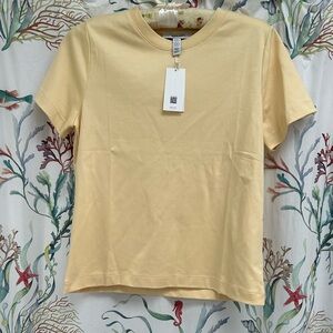 Spanx Cool Cotton Crewneck in Daffodil